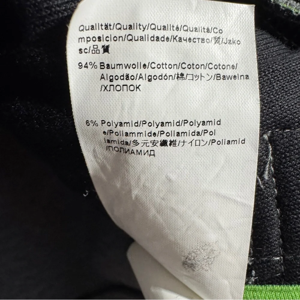 Hugo‎ Boss Full Zip Track Jacket Gray Black Green Trim Size Small